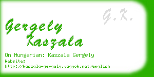 gergely kaszala business card